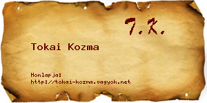 Tokai Kozma névjegykártya